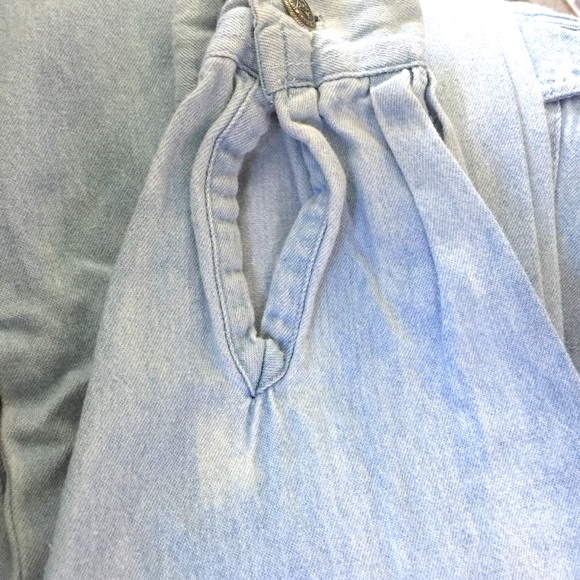 Teez ME Vintage Women's Long Sleeve Denim Shirt - Picture 8 of 8